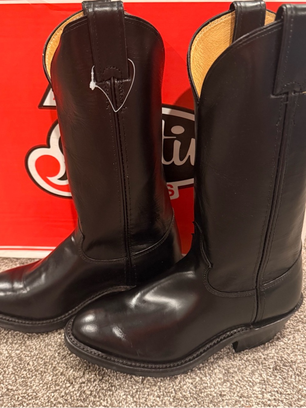 Justin Boots Women's Black Western Heeled Boots
